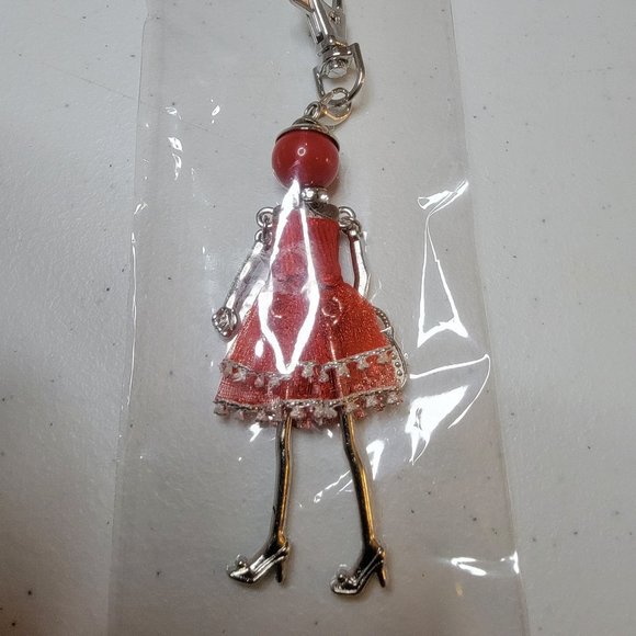 Red Purse Charm/Key Chain Fashion Women Red - Picture 4 of 4
